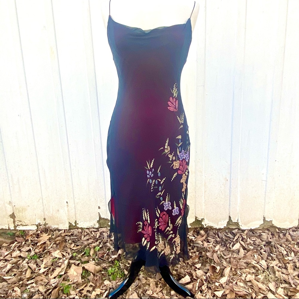 Betsey Johnson Silk Beaded Dress